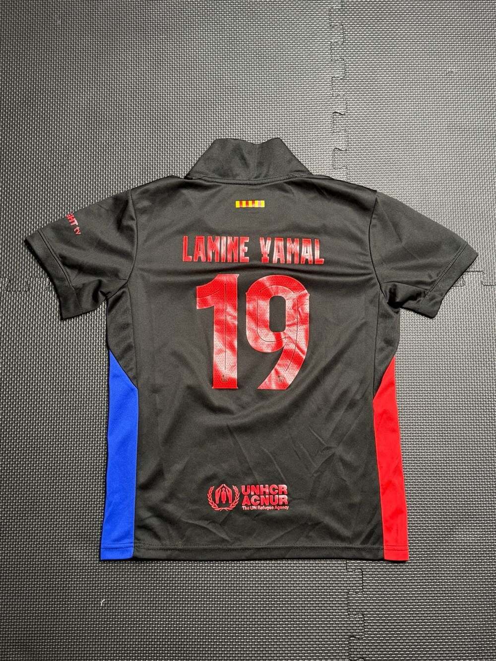 Nike FC Barcelona Lamine Yamal 19 Away Jersey Kids Size L Black